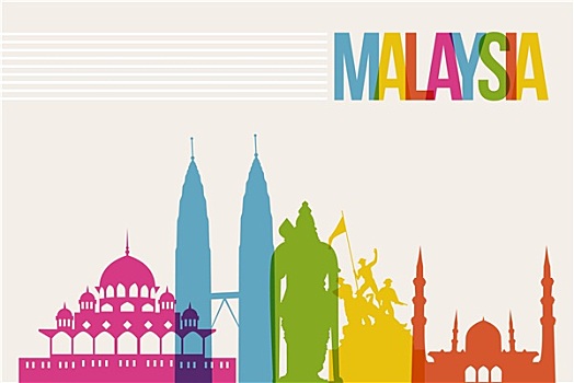 旅行,马来西亚,目的地,地标建筑,天际线,背景