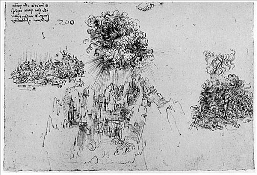 素描,迟,15世纪,早,16世纪