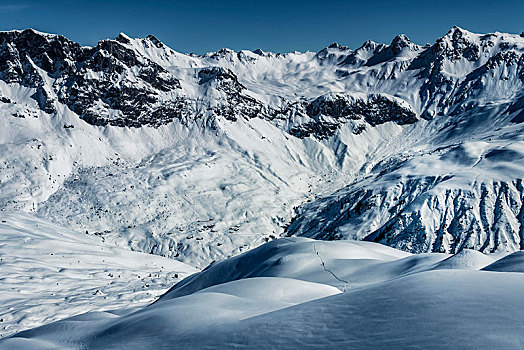 滑雪,登山,冬天,风景,山,背景,瑞士,欧洲