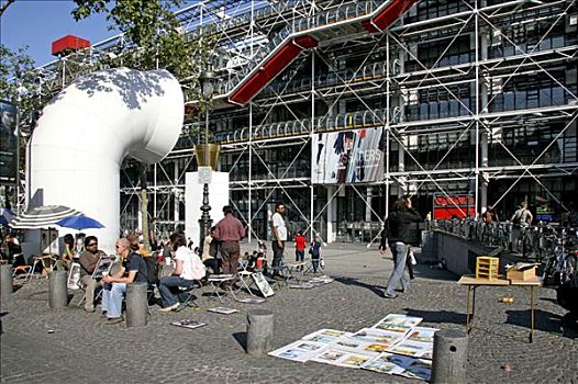 蓬皮杜中心,艺术家,巴黎,法国