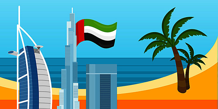 阿联酋,旅游,海报,设计,魅力,清真寺,酋长国,地标,旗帜,旅行,构图,著名地标建筑