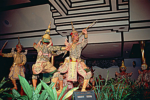 泰国人,跳舞,曼谷,泰国