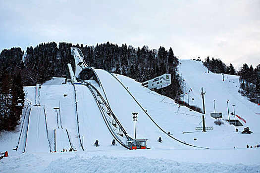 跳台滑雪,加米施帕藤基兴,巴伐利亚,德国,欧洲