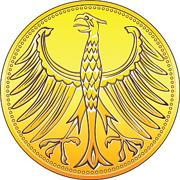 矢量,德国,钱,金币,纹章,鹰
