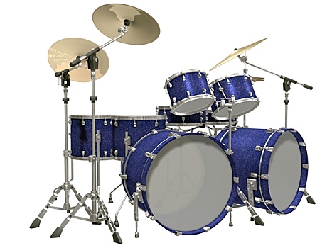 架子鼓,隔绝,白色