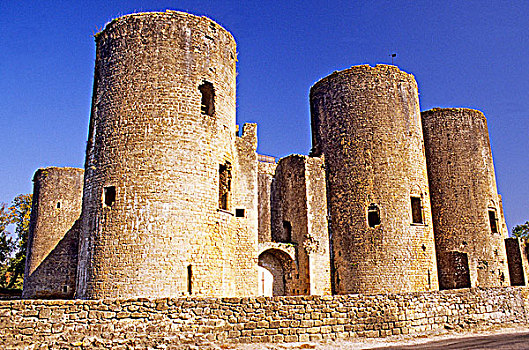 法国,阿基坦,城堡,14世纪