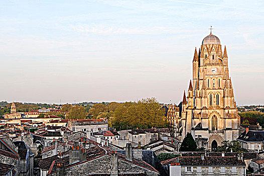 法国,大教堂,全视图