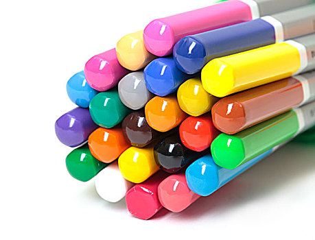 彩色,铅笔,安放,束
