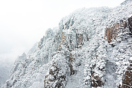 雪景,黄山