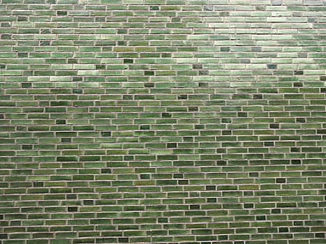 绿色,砖墙,背景