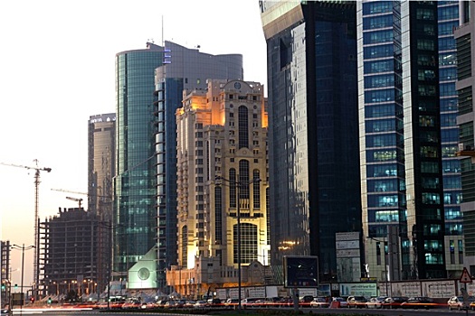 街道,市区,多哈,卡塔尔