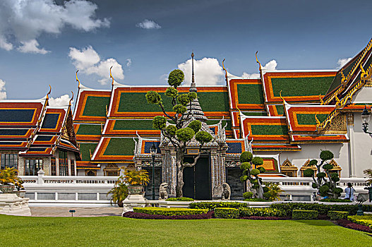 皇家,大皇宫,复杂,寺院,曼谷,泰国