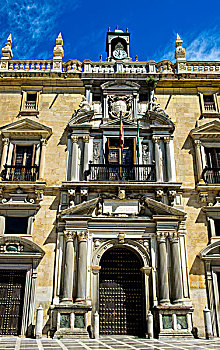 入口,皇宫,执法,广场,格拉纳达省,安达卢西亚,西班牙,欧洲