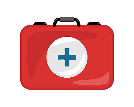 医疗,急救箱,象征,隔绝,紧急,包,白色背景,红十字,金属,红色,公文包,保健,概念,第一,协助,手提箱,医疗设备,药品,风格,矢量