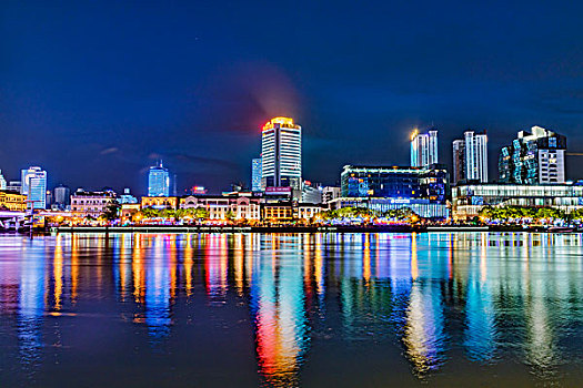 宁波城市风光夜景
