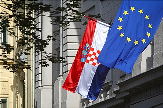 欧盟,旗帜,建筑