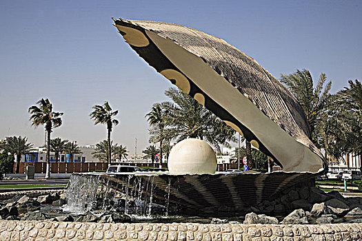 卡塔尔,多哈,珍珠,纪念建筑