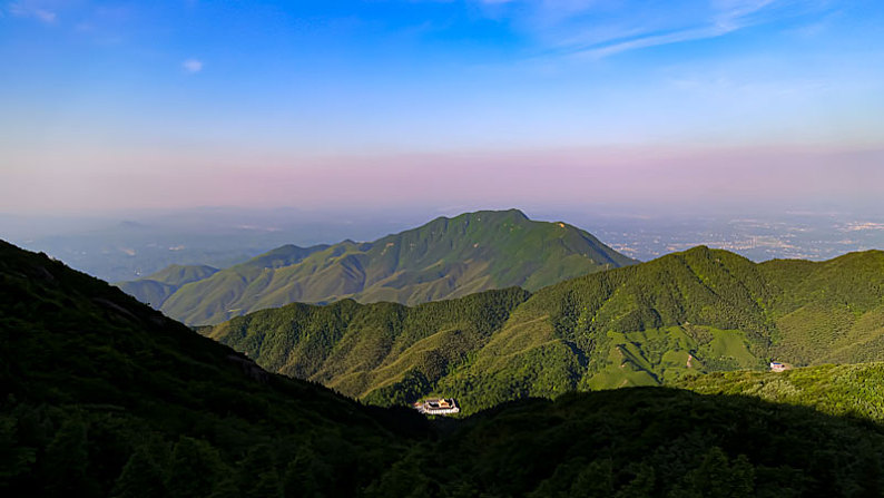 湖南衡阳南岳衡山祝融峰远眺_高清图片_全景视觉