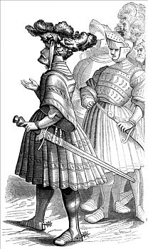 德国人,骑士,15世纪,艺术家