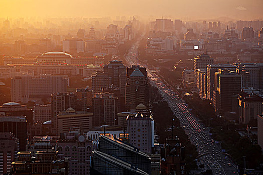 北京国贸夜景