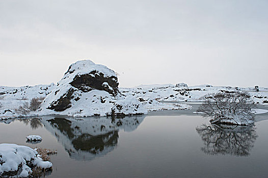 米湖,北方,冰岛