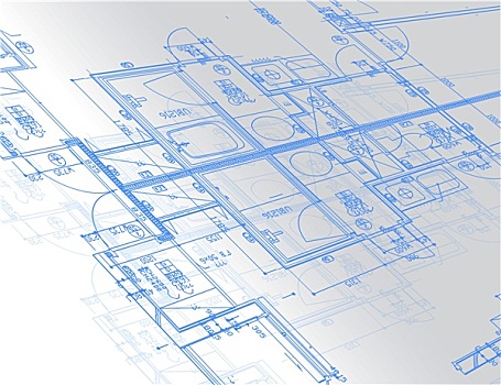 样品,建筑图纸,上方,灯光,灰色背景,蓝图