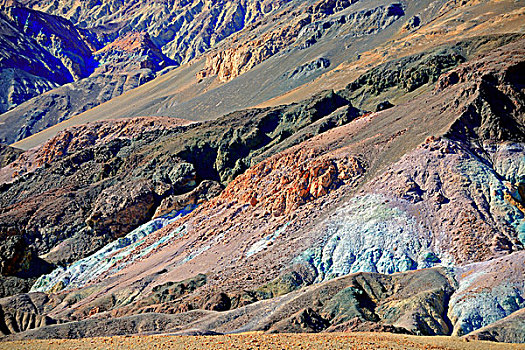 石头,脱色,矿物质,死亡谷国家公园,加利福尼亚,美国