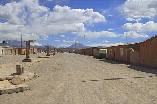 小镇,圣克里斯托瓦尔,乌尤尼盐沼,玻利维亚