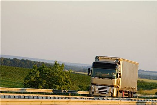 卡车,道路,卢瓦尔河谷,法国