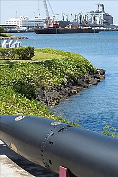 导弹,港口,亚利桑那军舰纪念馆,珍珠港,檀香山,瓦胡岛,夏威夷,美国
