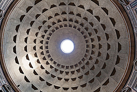 穹顶,万神殿,罗马,拉齐奥,意大利