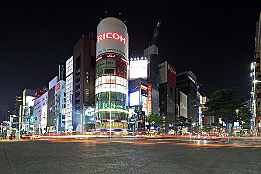 东京银座夜景