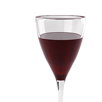 玻璃杯,葡萄酒,白色背景