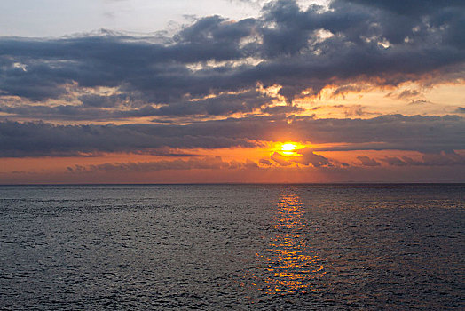 日落,海岸,巴厘岛,印度尼西亚
