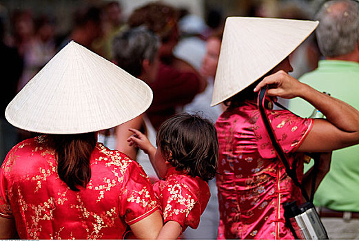 女人,传统服饰,节日