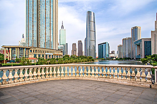天津海河两岸建筑景观