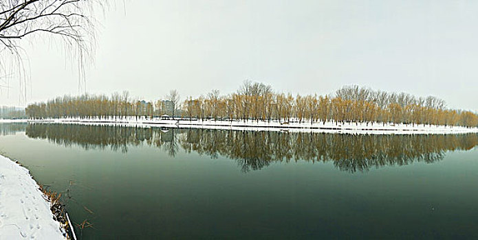 良乡小清河雪景
