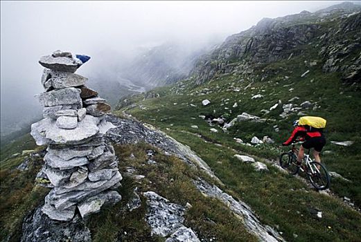 山地自行车,陶安,阿尔卑斯山,奥地利