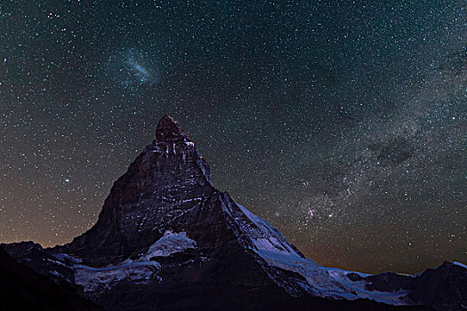 马塔角,星空,策马特峰,瑞士