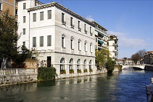 邸宅,河,威尼托,意大利,欧洲