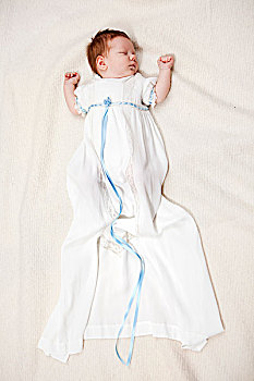 婴儿,洗礼仪式,长袍