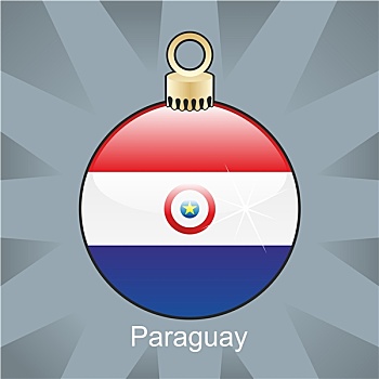 巴拉圭,旗帜,圣诞节,形状
