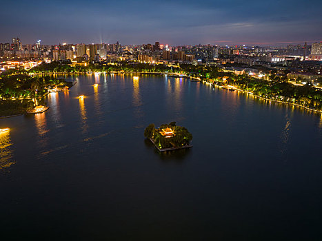 济南大明湖超然楼夜景