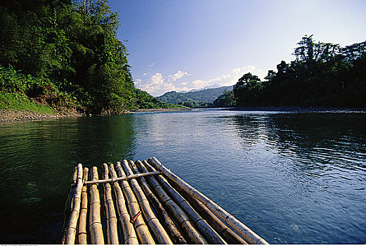 河,筏子,里奥格兰德,波特兰,牙买加