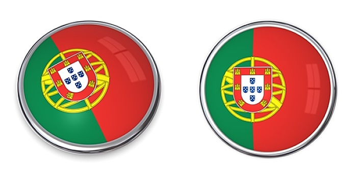 旗帜,扣,葡萄牙