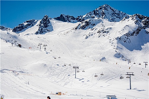 滑雪胜地,冰河,奥地利