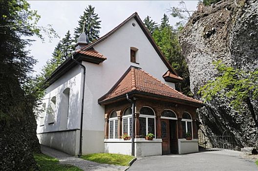 小教堂,齿轨铁路,车站,瑞士,欧洲