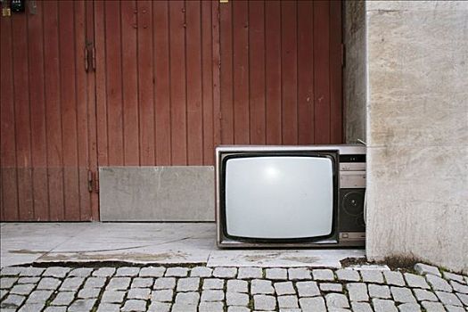 老,电视,街道,瑞典
