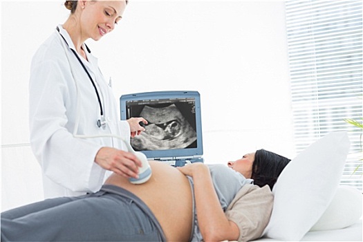 医生,超声波,孕妇