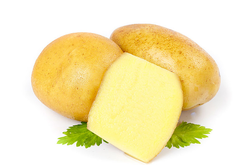 白底上的黄心土豆_高清图片_全景视觉